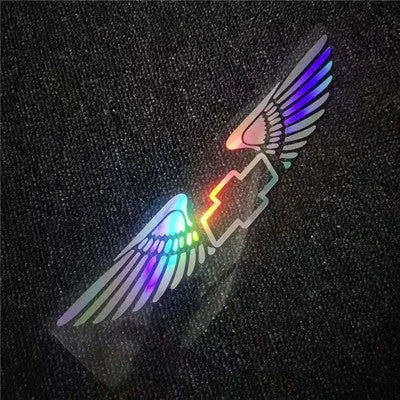 Αυτοκόλλητο αυτοκινήτου με λέιζερ 3D Angel Wings ✧4 τεμάχια✧-GR