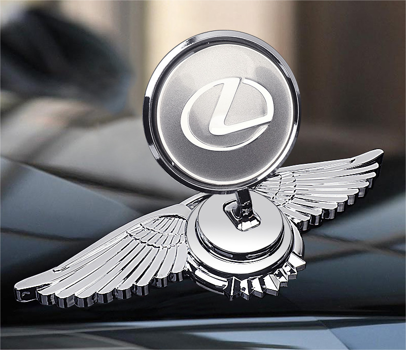 Decoración de modificación de coche con logotipo de capó-ES