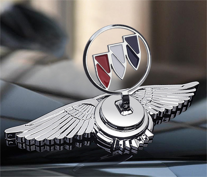 Decoración de modificación de coche con logotipo de capó-ES