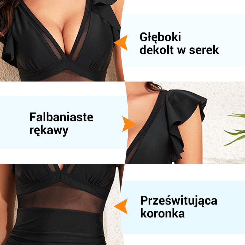 Seksualus nēriniuotas vientisas maudymosi kostiumėlis-LT 