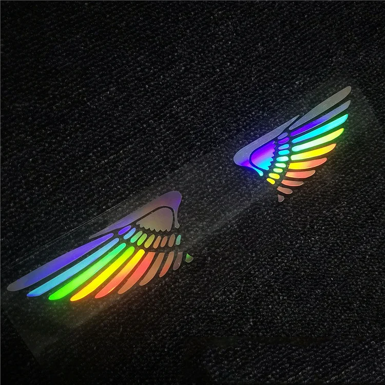 Αυτοκόλλητο αυτοκινήτου με λέιζερ 3D Angel Wings ✧4 τεμάχια✧-GR