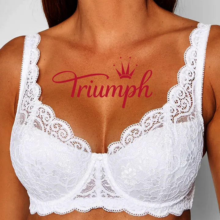 Triumph – 4-delni komplet. 💕2026 – nov, romantičen modrc s čipko-SI
