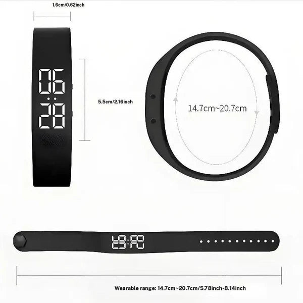 ⌚ DABAR 50 % NUOLAIDA! ❤️ Išmanioji sveikatos apyrankė – fitneso stebėjimo priemonė, širdies ritmo monitorius ir žingsniamatis 🏃-LT