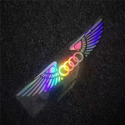 Αυτοκόλλητο αυτοκινήτου με λέιζερ 3D Angel Wings ✧4 τεμάχια✧-GR