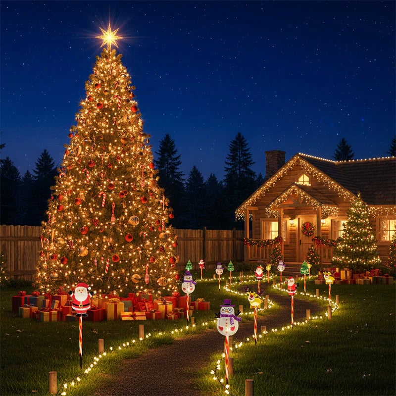 🎄🎁6 judančių kalėdinių lempučių pakuotė-LT