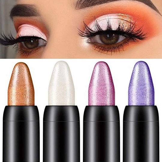 Lápiz de sombra de ojos resaltador de alto rendimiento de 15 colores lápiz delineador de ojos sombra de ojos con brillo impermeable