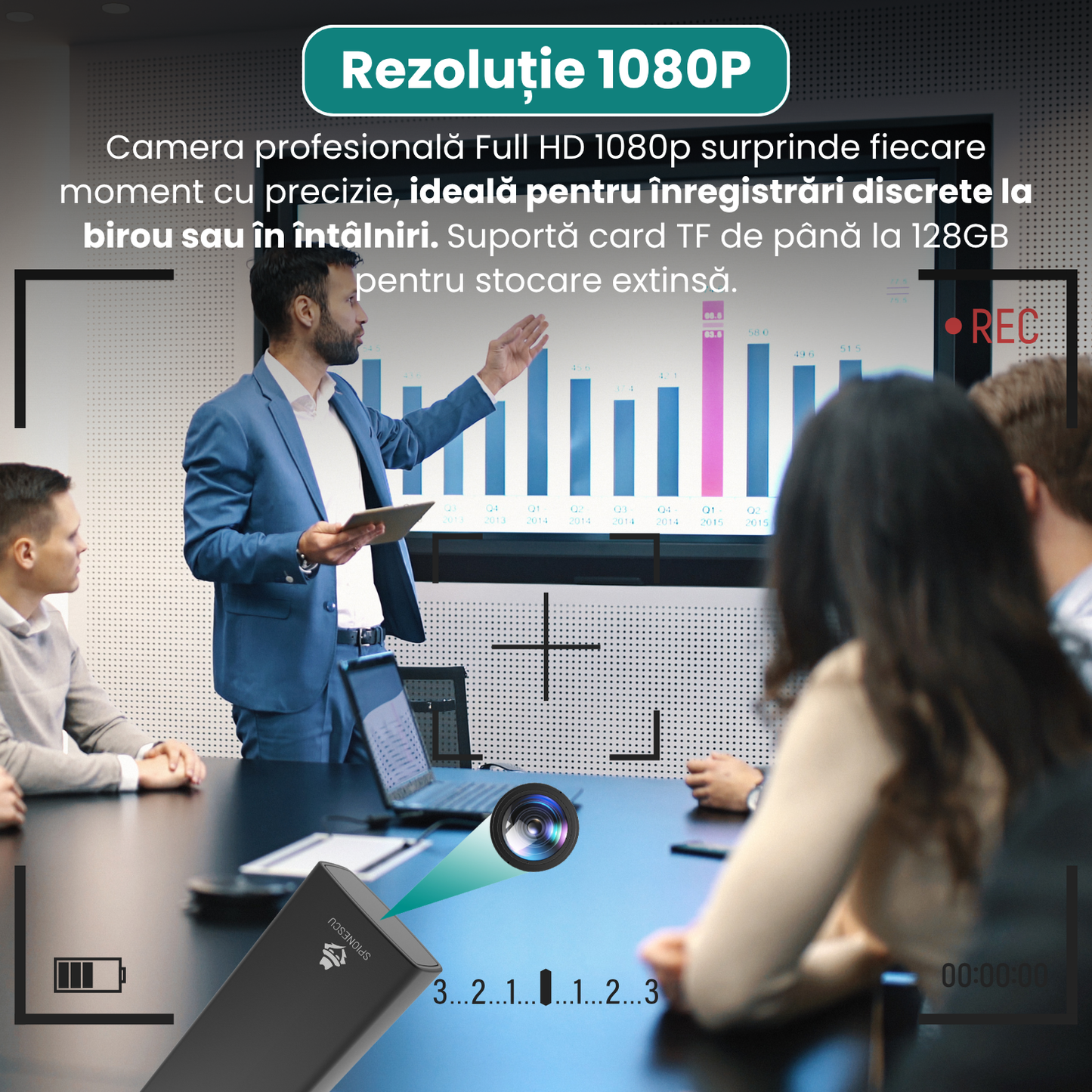 Αναπτήρας με κρυφή κάμερα, λειτουργία πραγματικής ηλεκτρικής ανάφλεξης, εγγραφή βίντεο Full HD 1080p, ανίχνευση κίνησης, εγγραφή βρόχου-GR