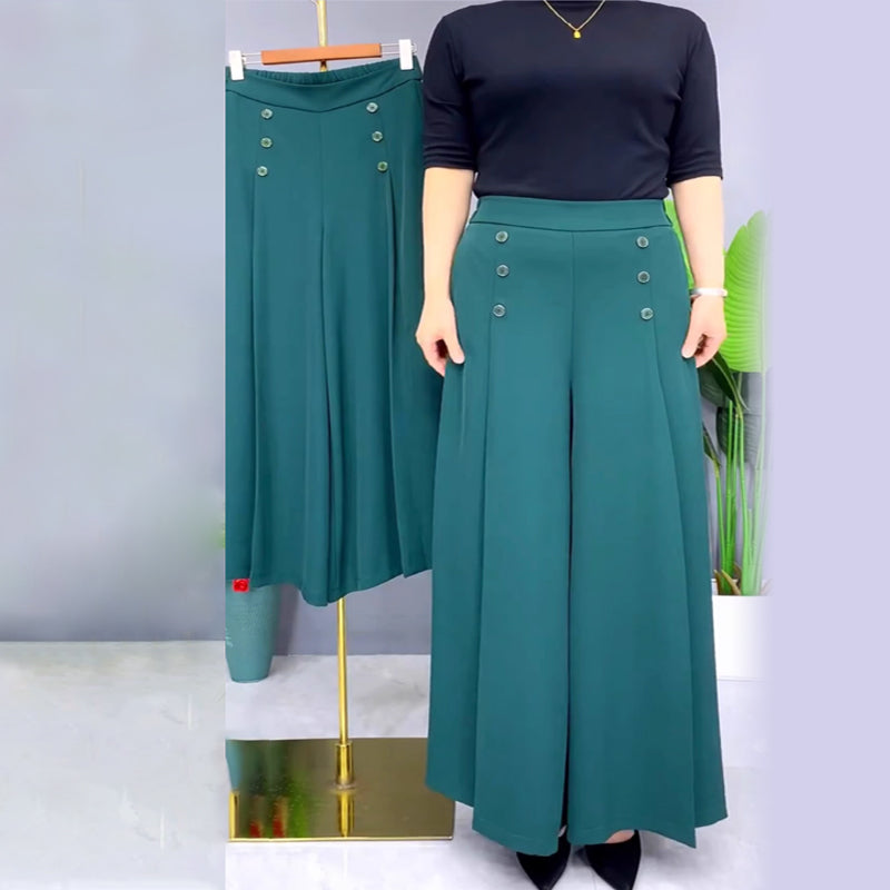 ✨Pantalones anchos con pliegues y estilo-ES