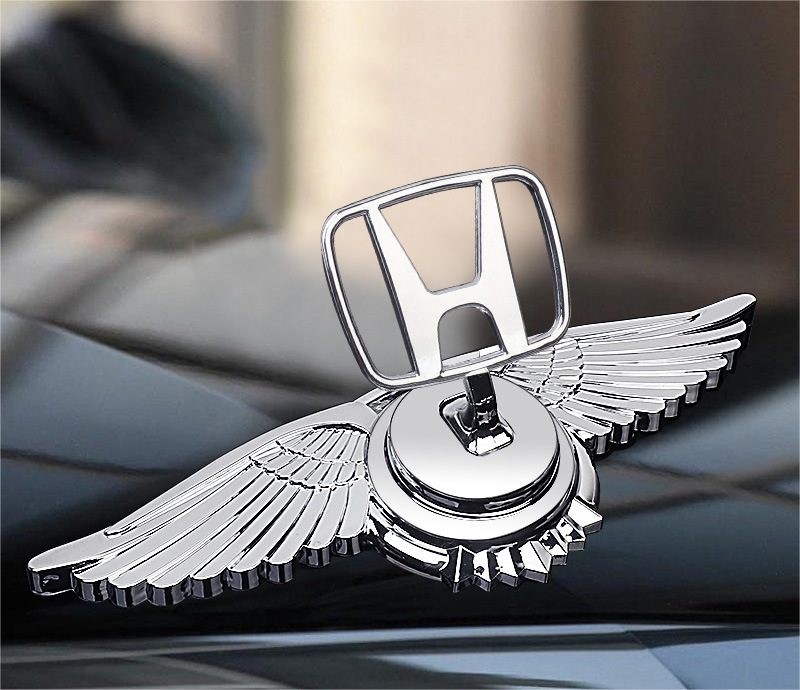 Decoración de modificación de coche con logotipo de capó-ES