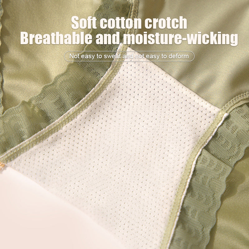 【🌷Kupite 1 in dobite 2 brezplačno】Seksi brezšivne svilene spodnje hlačke za dvig bokov z nadzorom trebuščka-SI