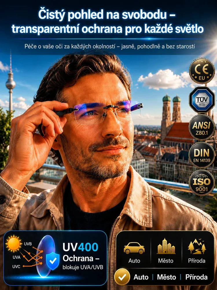 Ultra lehké diamantové bezerámové brýle-SK