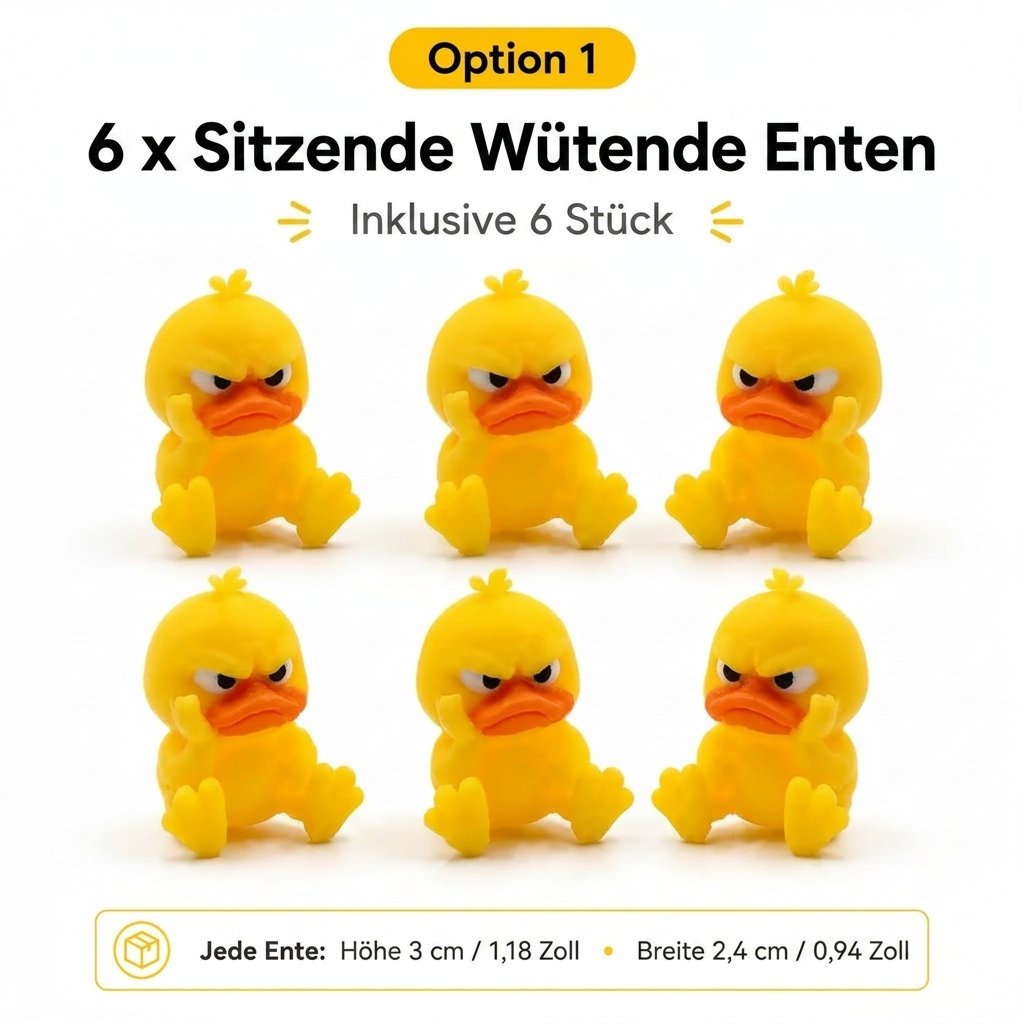 😠 Figurica jezne race za mizo – Dodajte svoji mizi pridih predrznosti! 🐥-SI