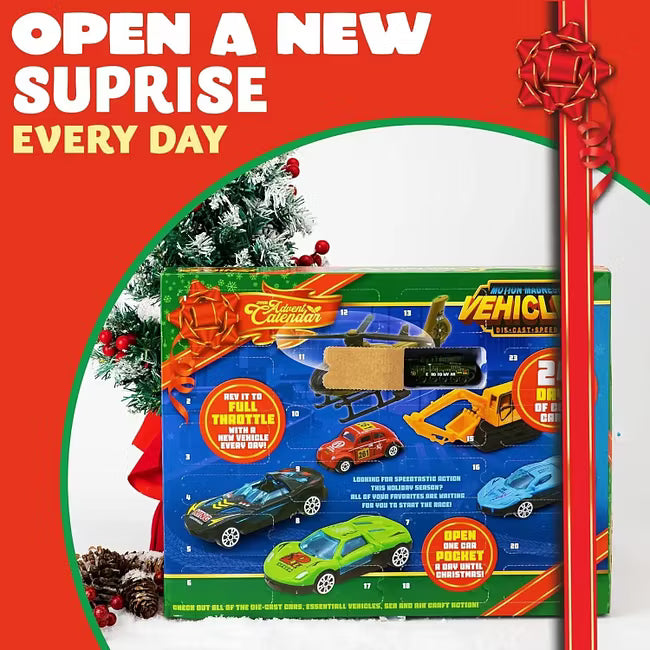 🔥Paskutinė diena su 50 % nuolaida – 🚗🎁2026 m. Kalėdų Advento kalendorius | ✨24 dienų atgalinio skaičiavimo kalendorius su lietų automobilių rinkiniu-LT