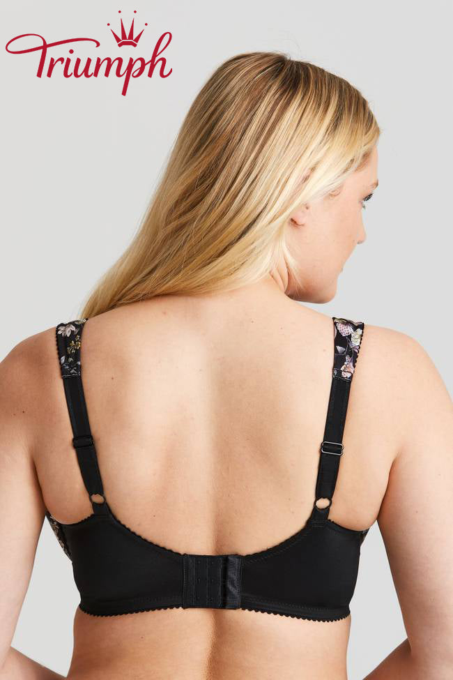 Trijų dalių „Triumph®“ liemenėlė💖 iš nėriniuotų audinių su gėlių siuvinėjimu-LT