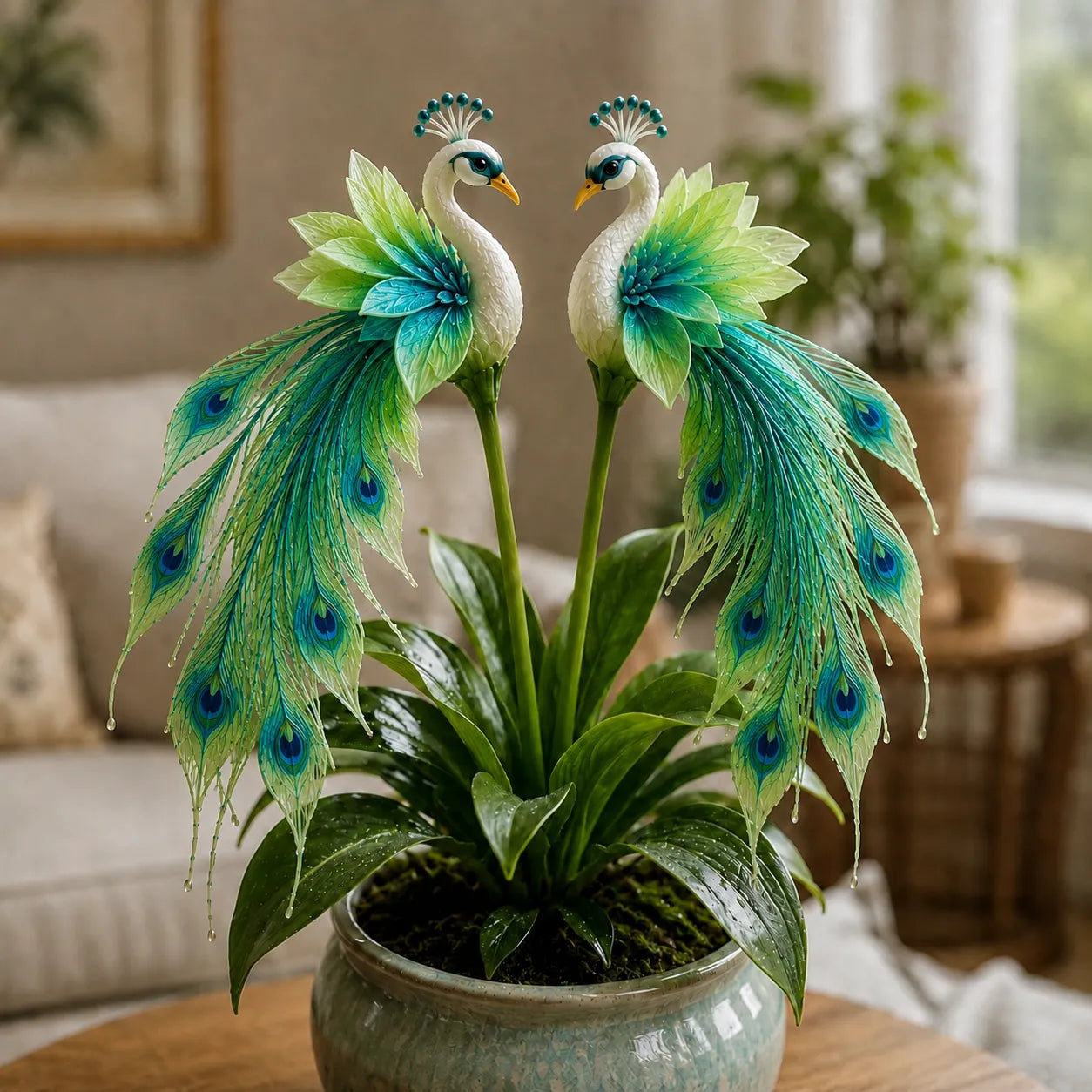 🦚 Pāva orhideju sīpoli – dzīvs dārgakmens ✨-LV