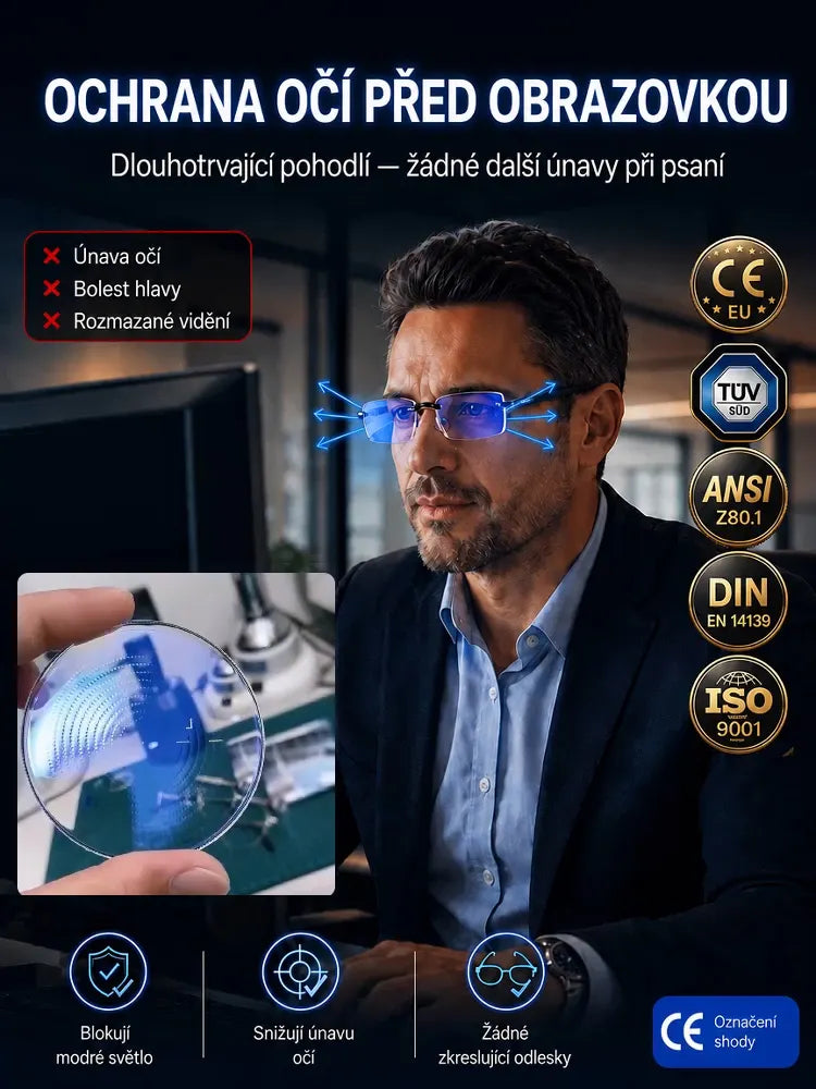 Ultra lehké diamantové bezerámové brýle-SK
