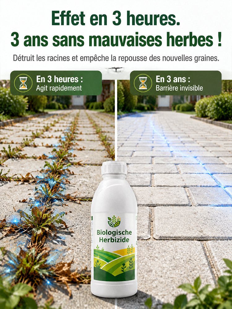🛡️【1 steklenica zadostuje za 20–30 L vode】🌿 Deluje v 3 urah, izkorenini plevel ✅ Primerno za njive, vrtove in sadovnjake!