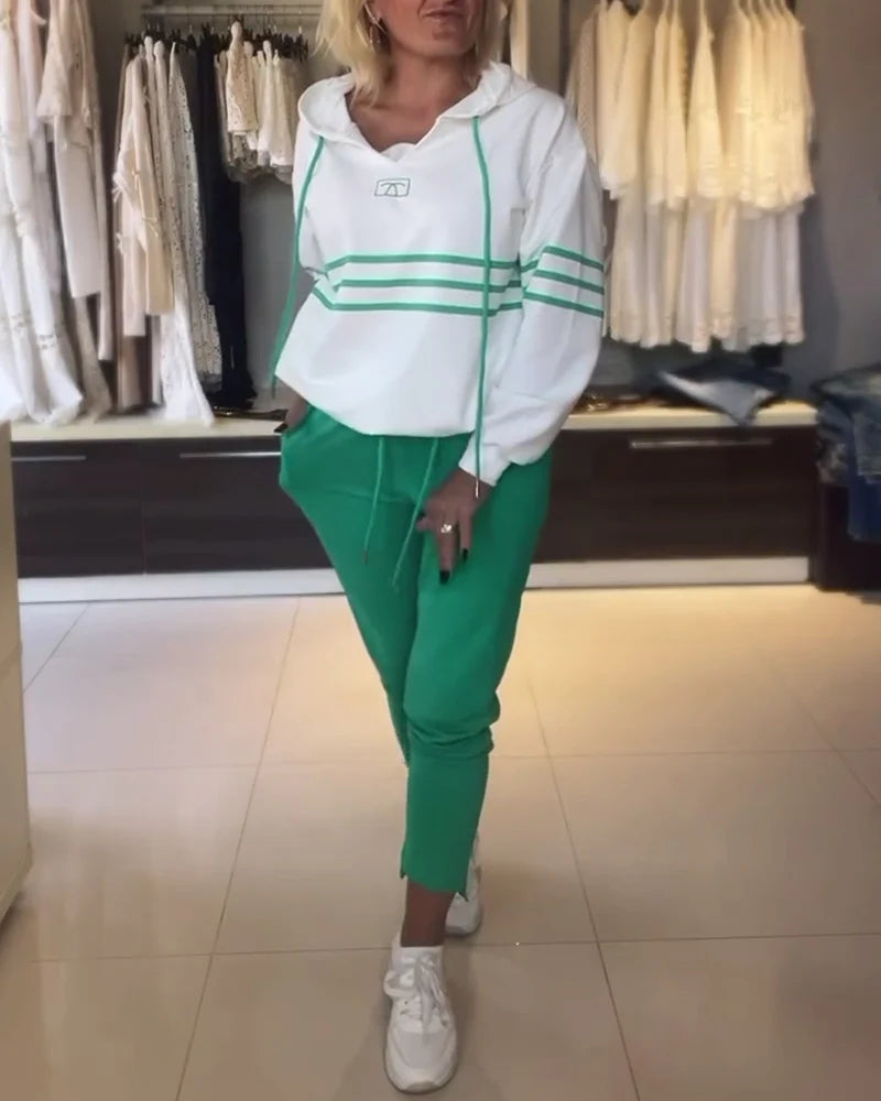 Komplet puloverjev s črtastim potiskom - GR 