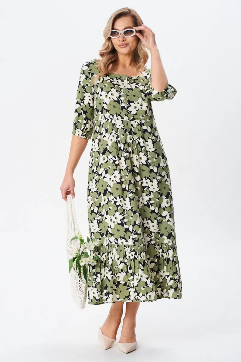 [S-5XL] Φόρεμα από βαμβάκι σε φαρδύ μέγεθος | Άνετο, ευάερο, ιδανικό για το καλοκαίρι-GR