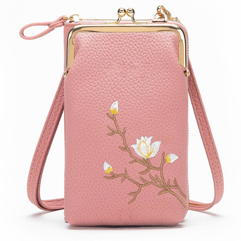 🔥👛Moteriška mobiliojo telefono piniginė per petį🌸-LT
