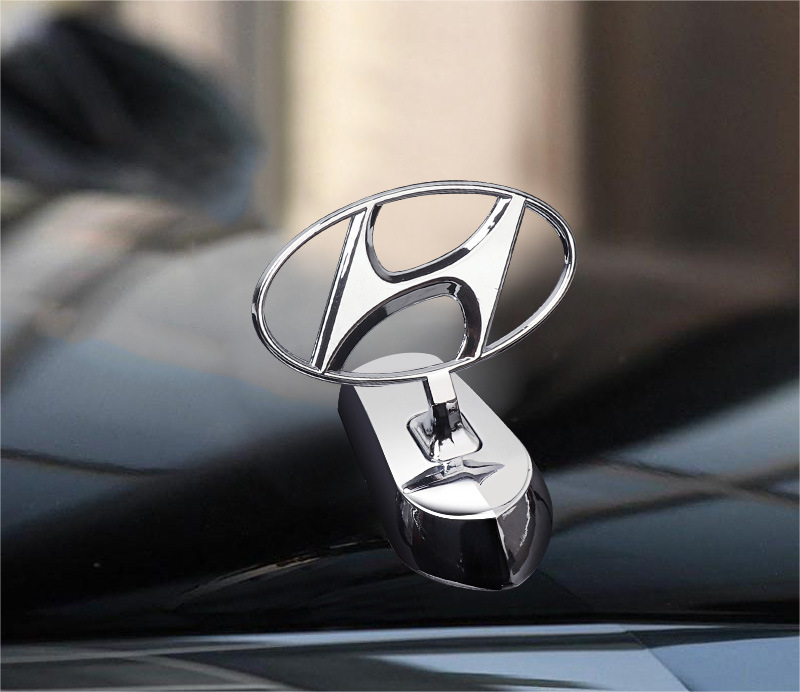 Decoración de modificación de coche con logotipo de capó-ES