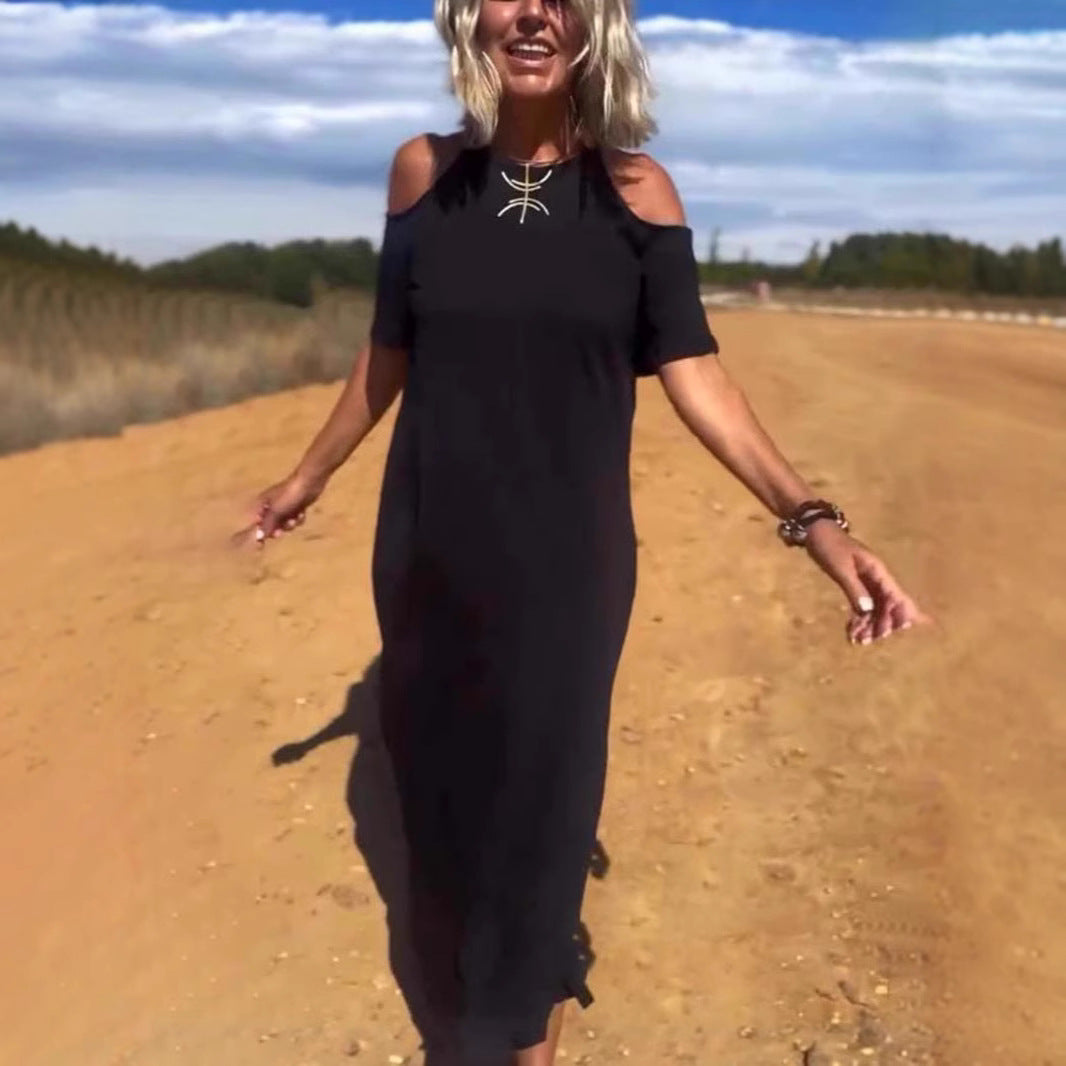 Νέο μοντέρνο casual λεπτό φόρεμα-GR