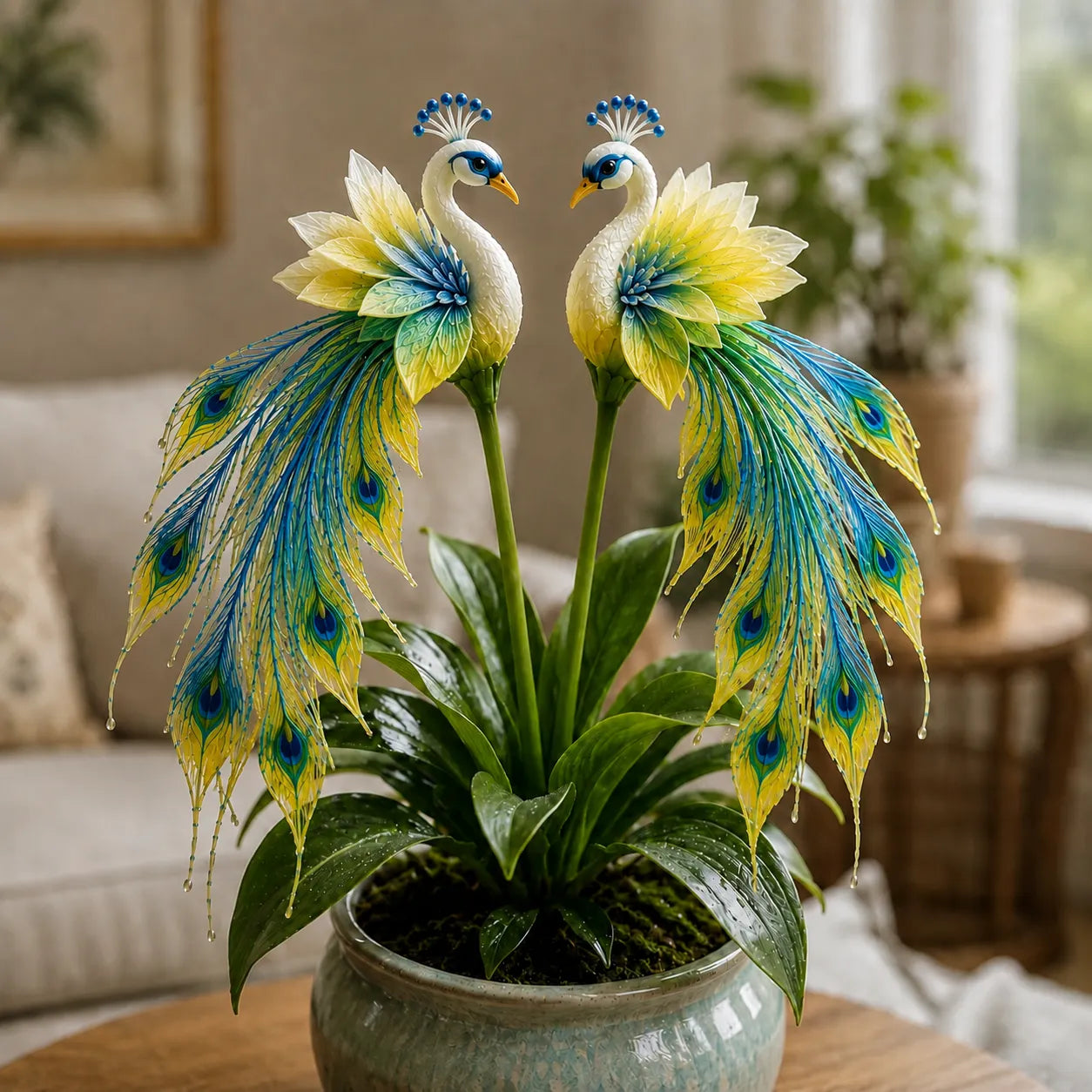 🦚 Pāva orhideju sīpoli – dzīvs dārgakmens ✨-LV