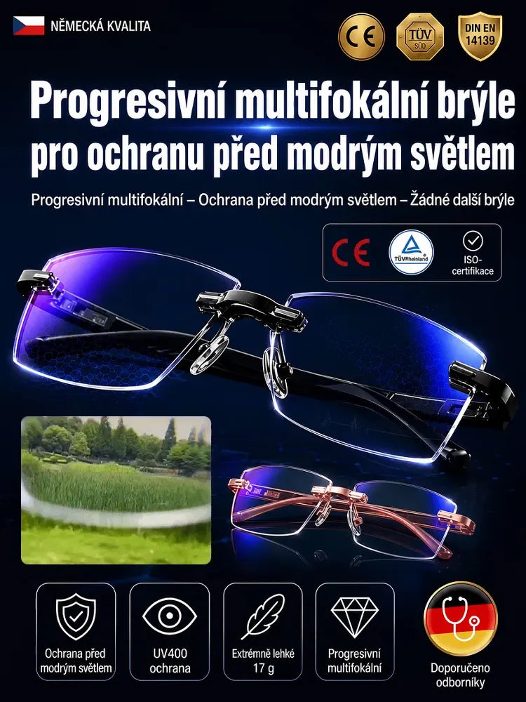 Ultra lehké diamantové bezerámové brýle-SK