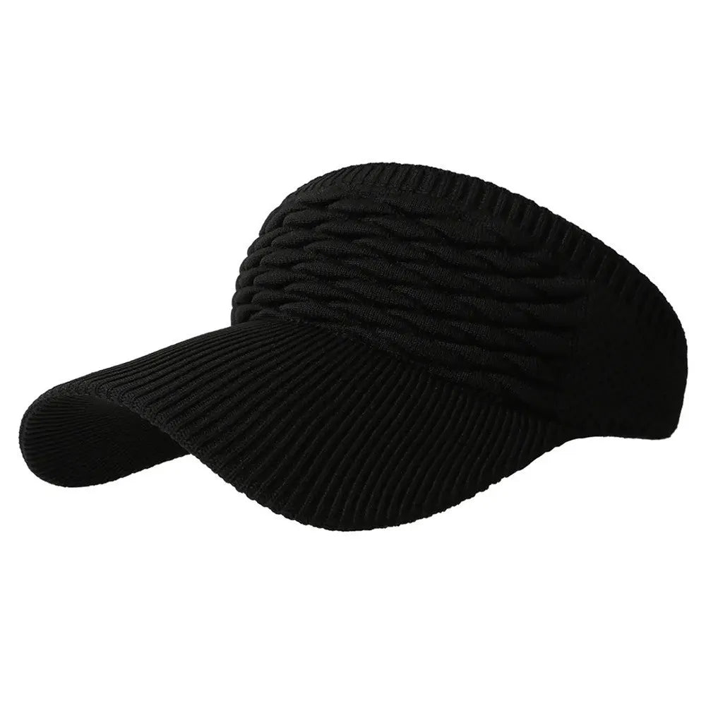 ☀️🧢 Skydelis su skylute aukštai uodegai – apsauga nuo UV spindulių, kvėpuojantis, skirtas lauko veiklai ir kasdieniam naudojimui-LT