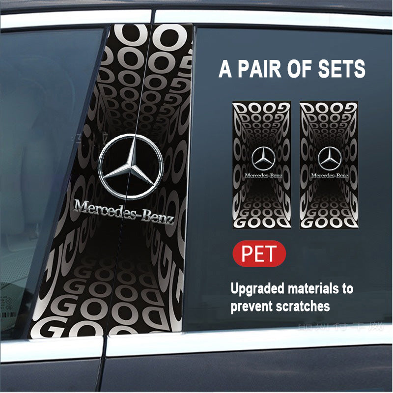 🔥Išpardavimas🔥2025 m. automobilio „Creative“ B statramsčio modifikavimo HD apsauginė plėvelė (2 vnt.)-LT