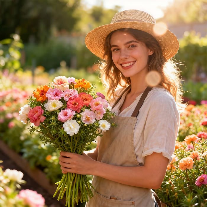 💫🌸COMPRA 1, LLÉVATE 1 GRATIS | Rosa musgosa🌿 Semillas de flores perennes con suplemento para el crecimiento de la planta-ES