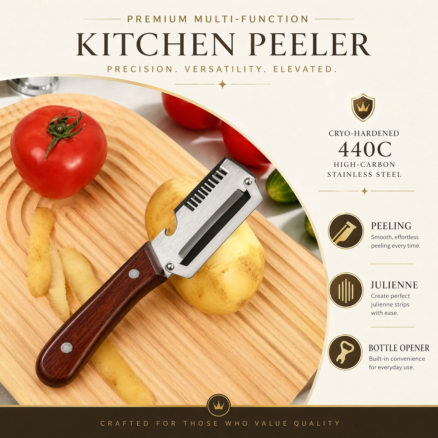Colección Heritage: Set culinario multifuncional 3 en 1 Artisan-ES