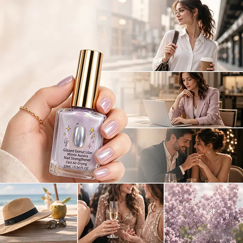📢📢Kupite 2, dobijte 1 gratis!! ⏰Lilac Glossy Mirror Nail Care Balm-HR