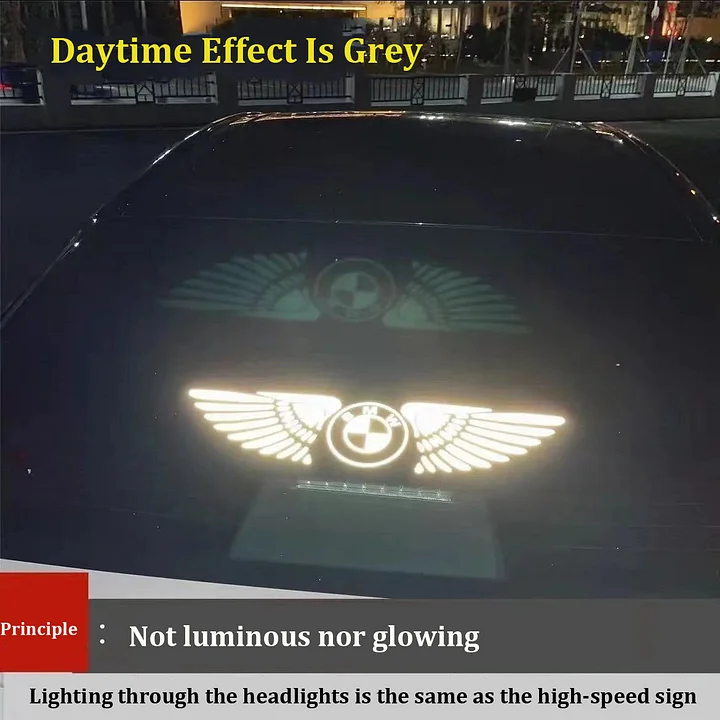 3D angelo sparnų lazerinis automobilio lipdukas ✧4 vnt.✧-LT