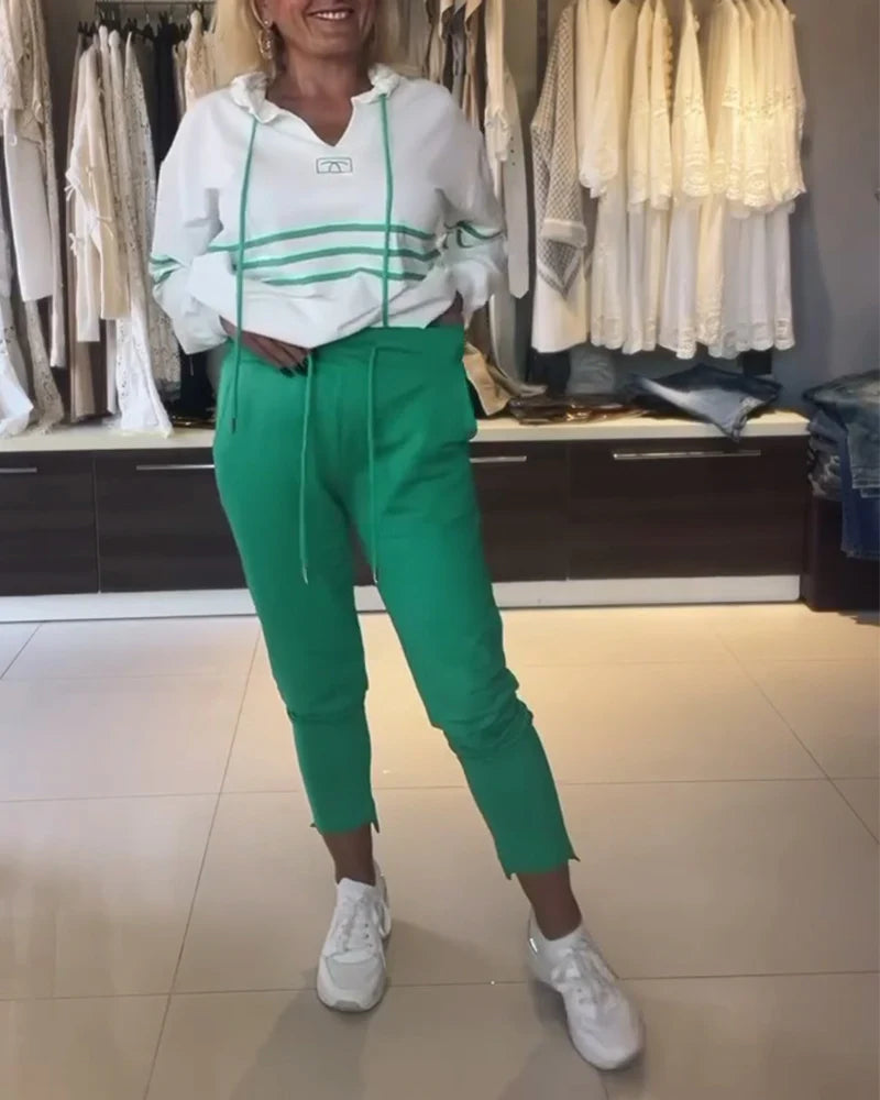 Komplet puloverjev s črtastim potiskom - GR 