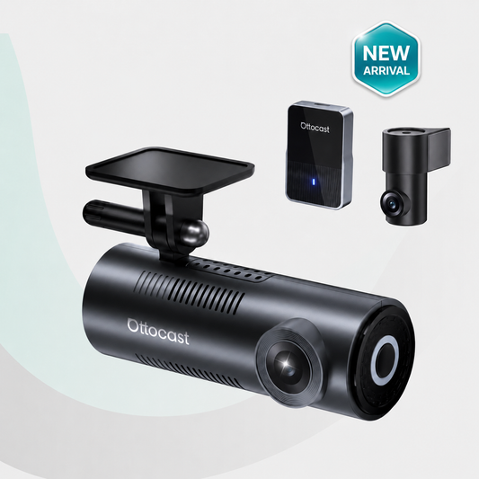 „OttoSafe Cam 3-in-1“ dviguba vaizdo registratorius ir belaidis „CarPlay“ adapteris-LT