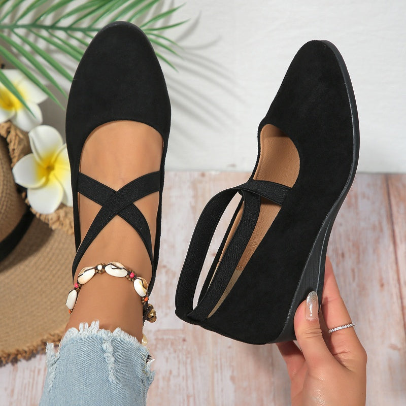 🌹-49% nuolaida!! Elegantiški, vienspalviai, lankstūs žemo pleišto bateliai🩰-LT