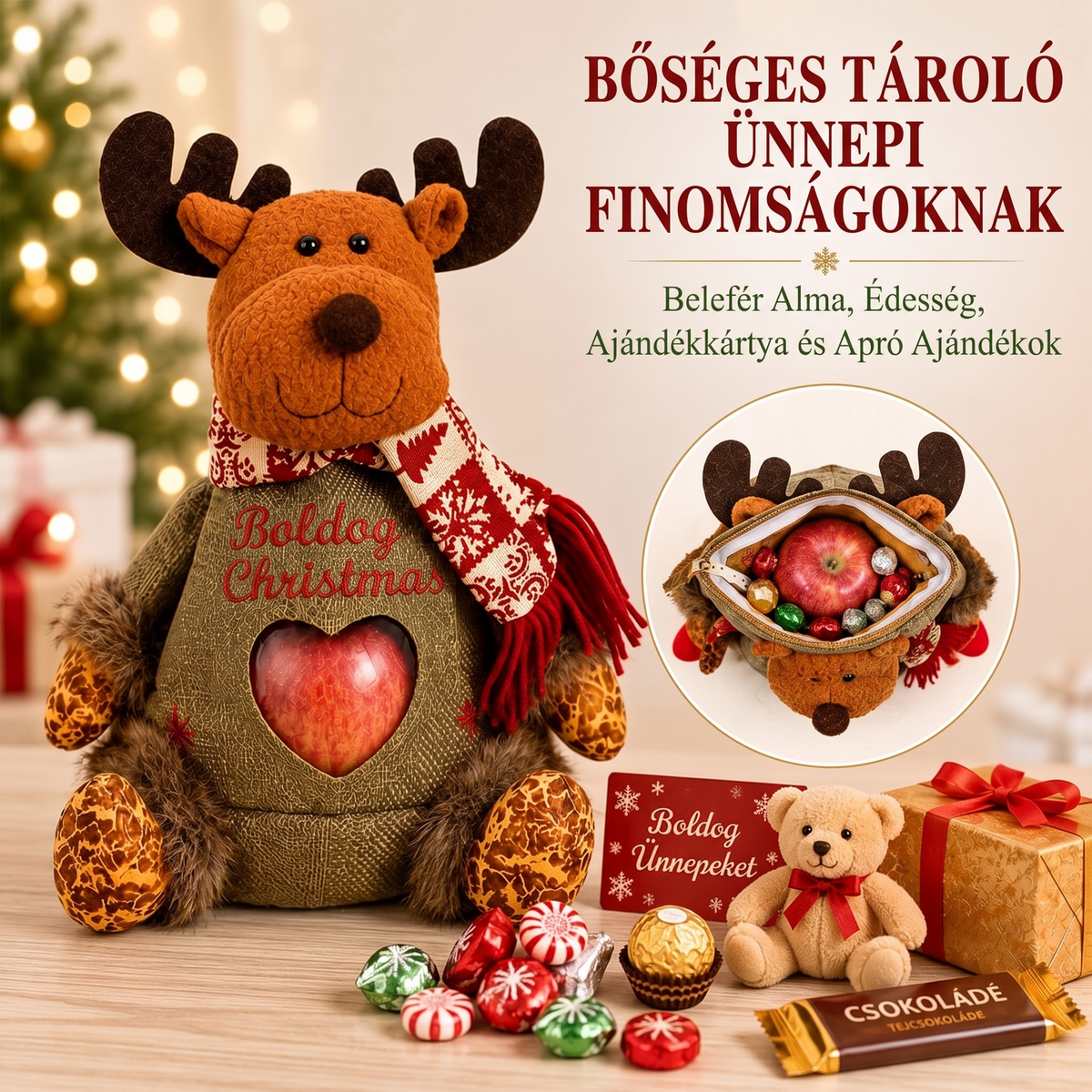 🎄🎁 49 % POPUSTA zadnji dan! Božične darilne vrečke z zadrgo – praznična embalaža 🎅✨-SI
