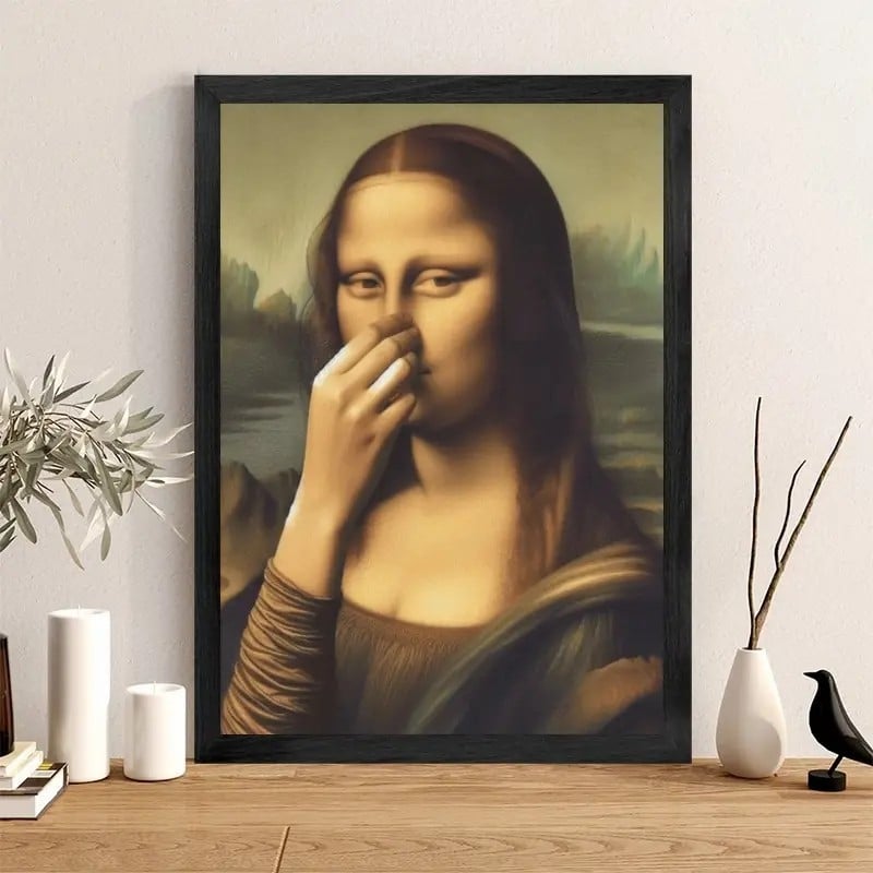 🔥Šiandien speciali kaina – 9,99 USD!!!🎁🎨🧻Juokingas berėmės vonios kambario meno kūrinys – pridėkite šiek tiek šventinio juoko! 😂-LT