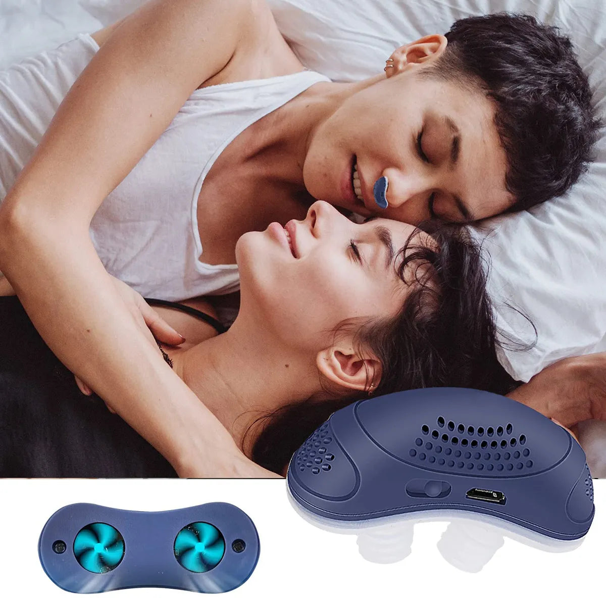 Novi mini CPAP aparat bez crijeva, bez maske, ventilator protiv hrkanja-HR