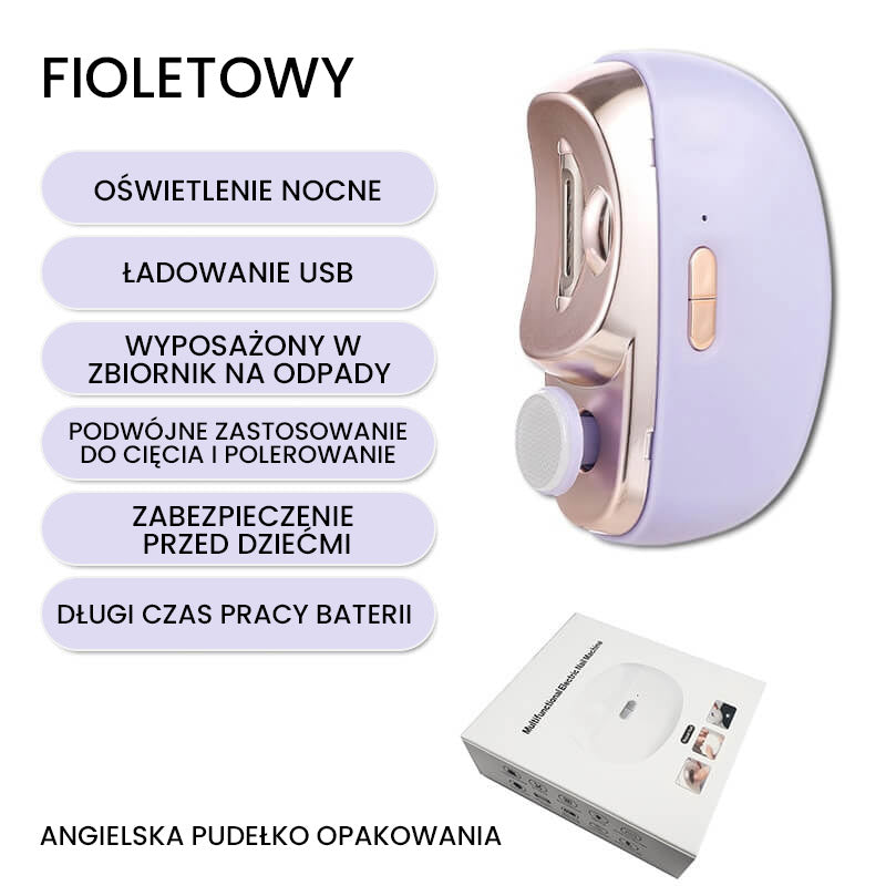🔥2 w 1 Zmotoryzowane, polerowane avtomatyczne obcinaczki do paznoksi🎁 