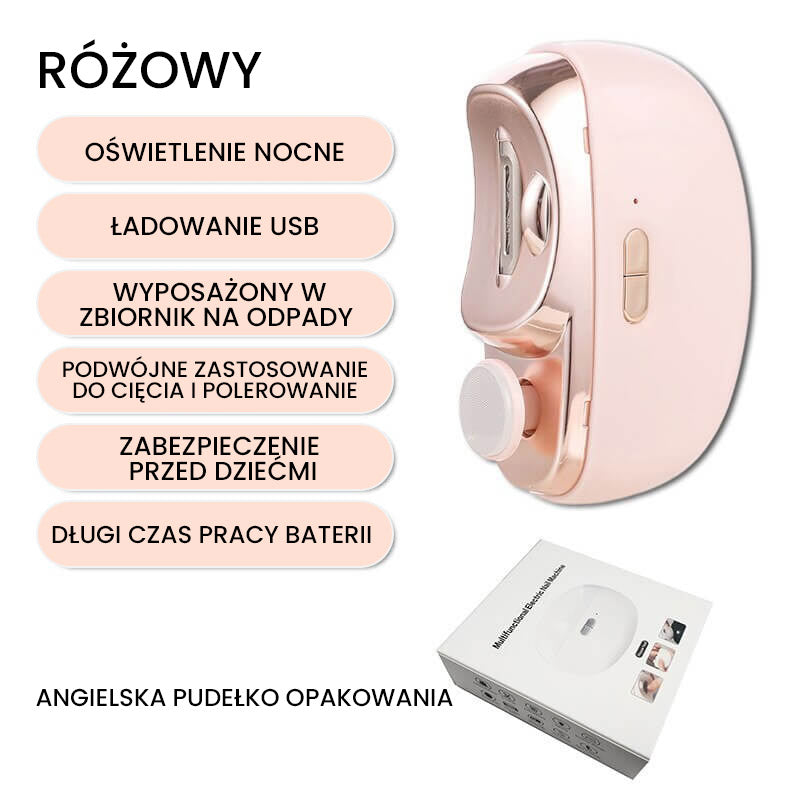 🔥2 w 1 Zmotoryzowane, polerowane avtomatyczne obcinaczki do paznoksi🎁 