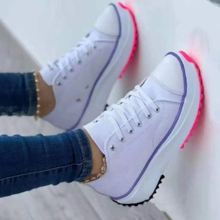 💝Ribotas ispardavimas su 50% NUOLAIDA🔥🔥Moteriški suvarstomi platforminiai sportbaciai su kulnais-LT