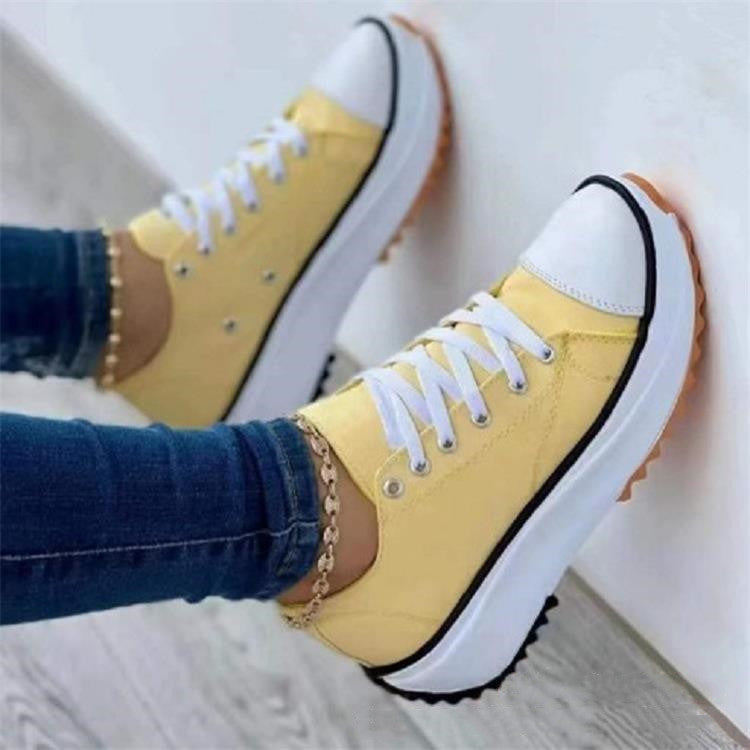 💝Ribotas ispardavimas su 50% NUOLAIDA🔥🔥Moteriški suvarstomi platforminiai sportbaciai su kulnais-LT