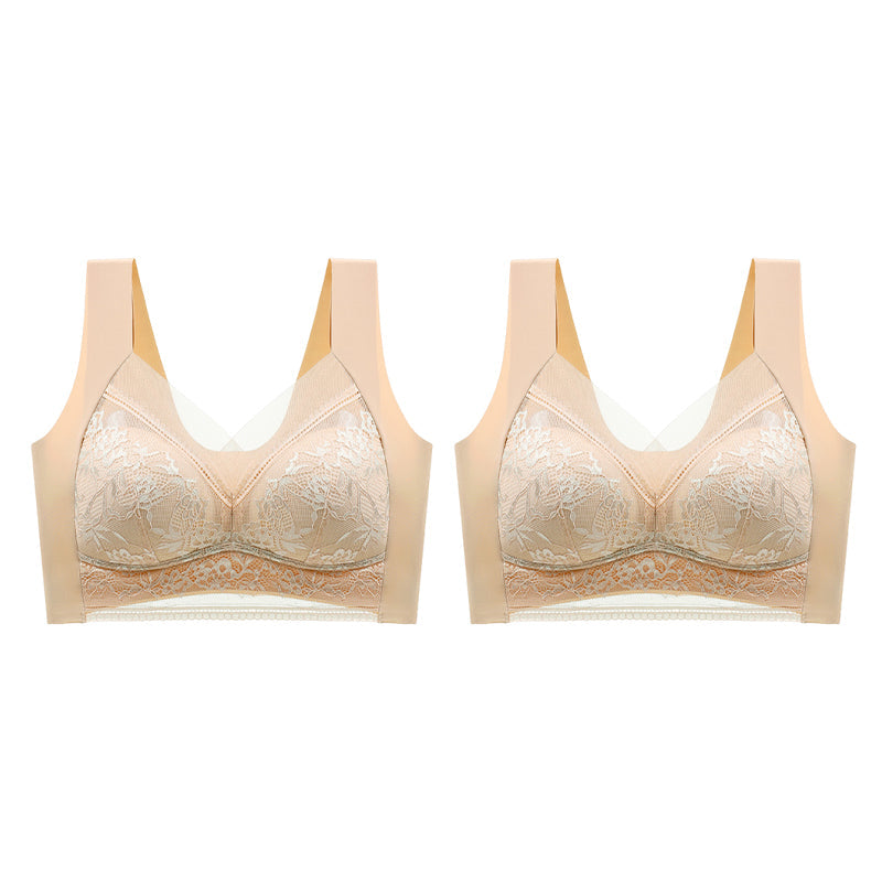 👙 Super patogi ir minkšta moteriška nėriniuota liemenėlė be plieninio žiedo【✨1 + 1 nemokamai】-LT