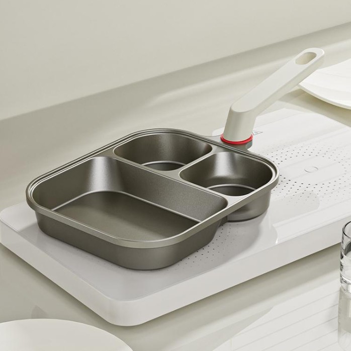 Αντικολλητικό τηγάνι 4 σε 1: ιδανικό για αυγά, μπέικον και μπιφτέκια-GR