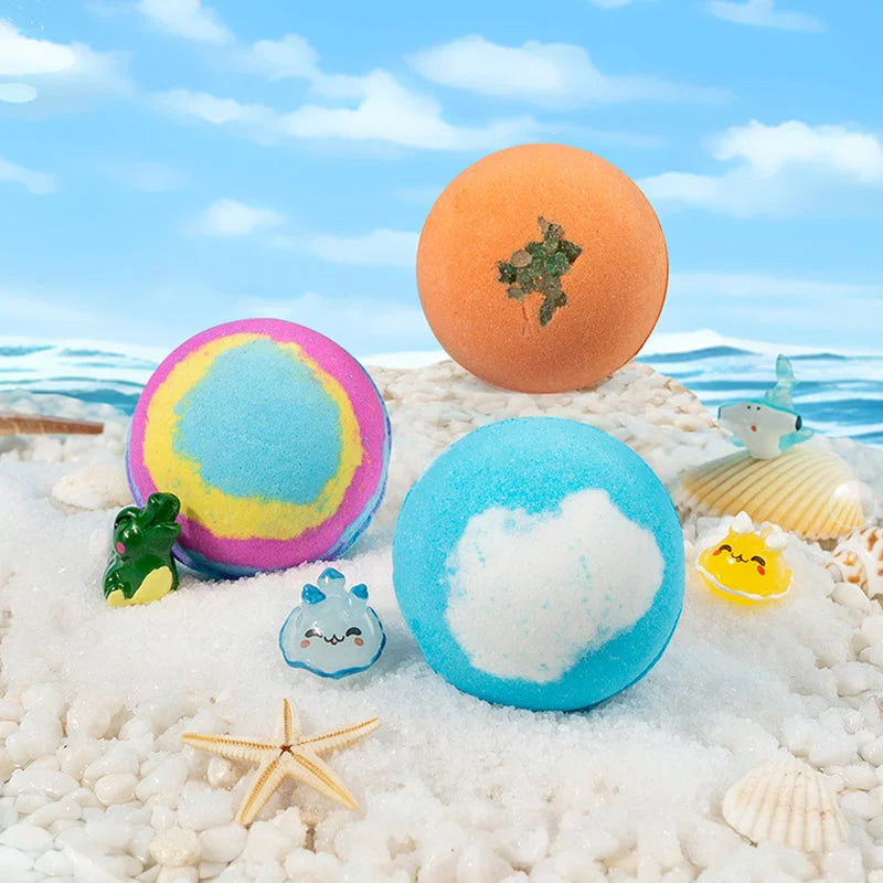 🔥🛁 Prirodne kugle za kupanje za djecu s mega mjehurićima i iznenađenjem unutra 🥚✨12 kom. [1 pakiranje]-HR