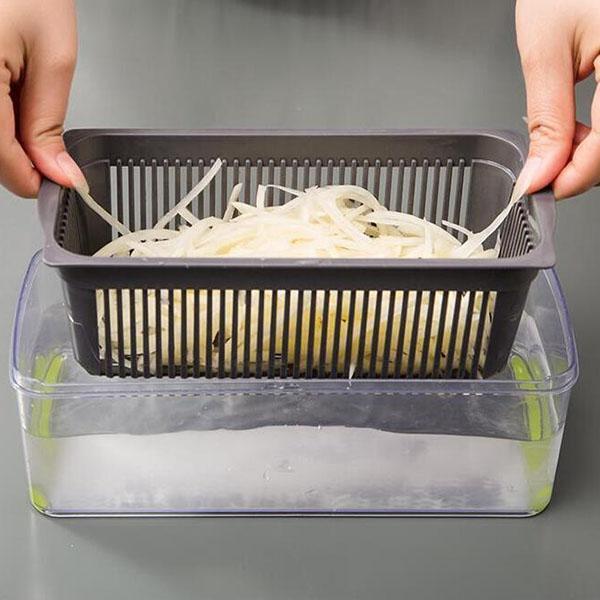 🎊 Σετ 16 τεμαχίων 🎊 Πολυλειτουργικός κόφτης φρούτων και λαχανικών-GR