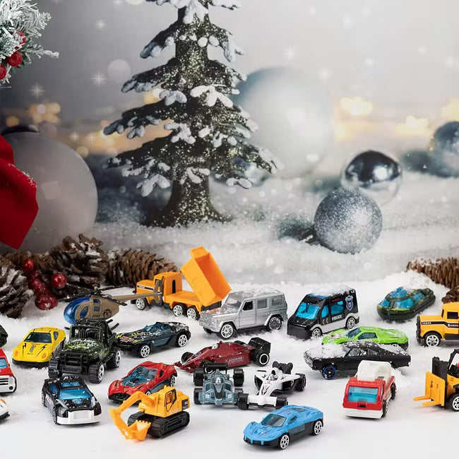 🔥Paskutinė diena su 50 % nuolaida – 🚗🎁2026 m. Kalėdų Advento kalendorius | ✨24 dienų atgalinio skaičiavimo kalendorius su lietų automobilių rinkiniu-LT