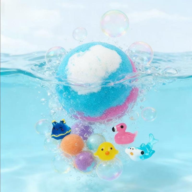 🔥🛁 Prirodne kugle za kupanje za djecu s mega mjehurićima i iznenađenjem unutra 🥚✨12 kom. [1 pakiranje]-HR